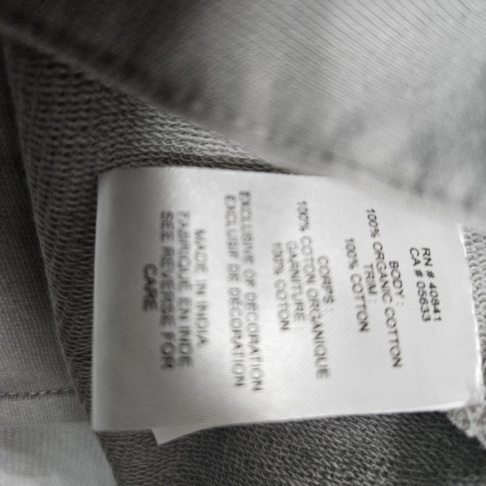 Old Ranch Mens Medium Gray Organic Cotton Long Sleeve Button Down Shirt — image 6 of 8